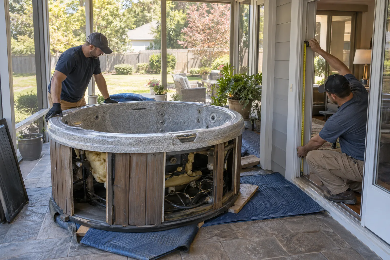 Planning Spa Removal From a Screened Patio